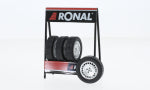18SET026W - ZUBEHOR RONAL TURBO CHROME SET OF 4 WHEELS