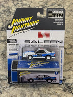 JLCT014B3 - 1988 FORD MUSTANG GT SALEEN GENERAL TIRE NO.29 WHITE WITH BLUE STRIPES
