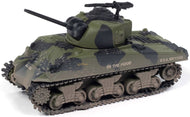 JLML010A1 - WWII M4A3 SHERMAN TANK '81 DAYS OF ACTION' GREEN/BLACK CAMO DIRTY VERSION