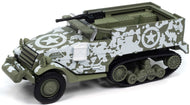 JLML010A3 - WWII M2 HALF-TRACK 'CLEARING THE POCKET' OLIVE DRAB SNOW CAMO