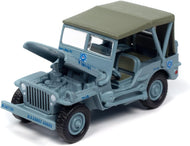 JLML011B3 - WILLYS MB JEEP BLUE GREY 'UNITED STATES COAST GUARD'