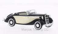 WB104 - 1937 OPEL SUPER 6 BLACK/CREAM