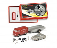 450557900 - PICOLLO CONSTRUCTION KIT VW T1 WITH PORSCHE 356 ON TRAILER