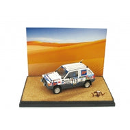 AS49 - FIAT PANDA 4x4 PARIS DAKAR 1984+FIGURE #213 WITH A BULL HEAD