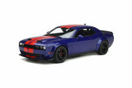 GT362 - DODGE CHALLENGER SUPER STOCK 2021 BLUE WITH ORANGE STRIPES