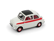 R604 - FIAT 500 SPORT CLOSED TOP 1959 WHITE RED STRIPE