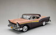 SUN1345 - 1957 FORD FAIRLANE 500 SKYLINER CORAL SAND/SILVER MOCHA