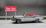 SUN3575 - 1958 MERCEDES BENZ 220SE OPEN CONVERTIBLE GREY/WHITE