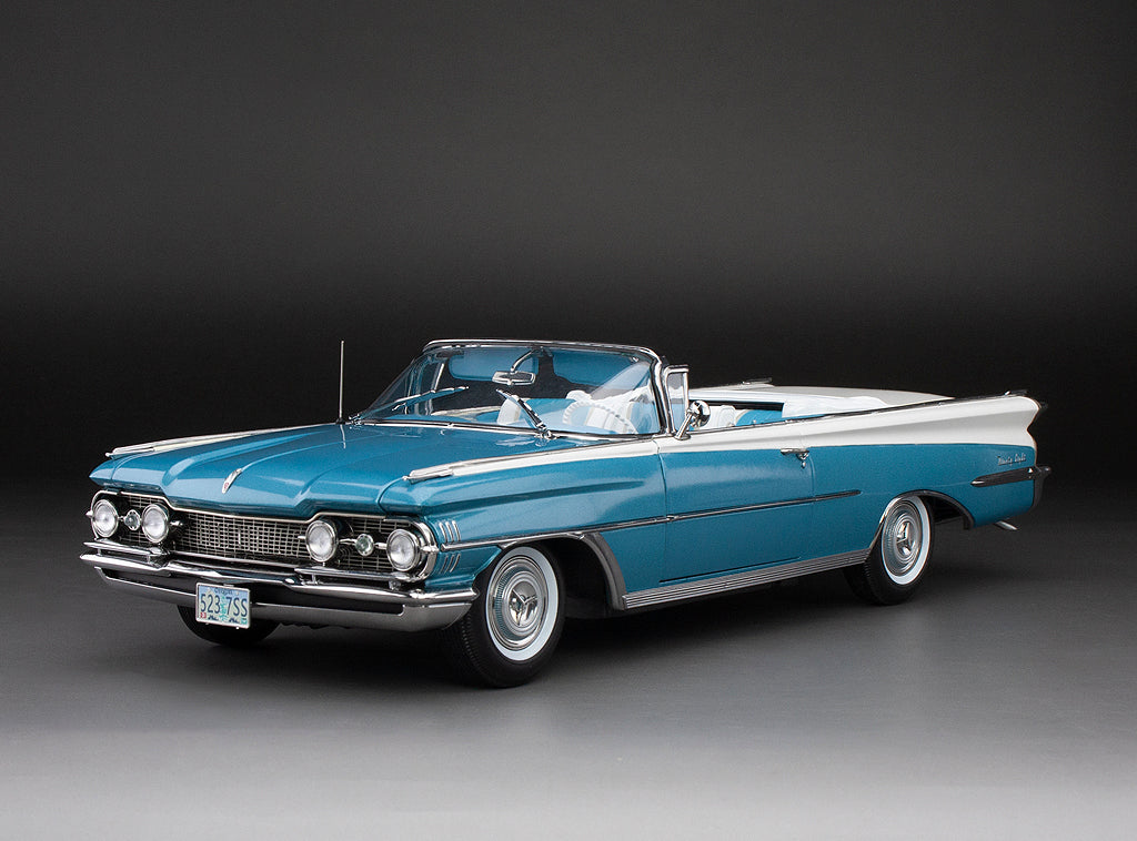 SUN5237 - 1959 OLDSMOBILE '98' OPEN CONVERTIBLE BLUE/WHITE