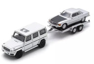 87U00068 - MERCEDES BENZ G-CLASS WITH TRAILER AND MERCEDES BENZ 450 SLC