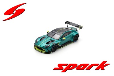 S7935 - ASTON MARTIN VANTAGE GT3 EVO PRESENTATION 2024 GREEN WITH YELLOW STRIPES