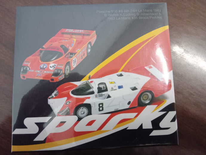 YCOMBO64014 - PORSCHE 956 #8 6TH 24H LE MANS 1983 & 1993 LE MANS #34 COMBO SET