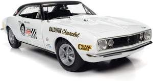 AMM1275 -1967 CHEVROLET CAMARO SS 427 BALWIN MOTION WHITE WITH BLACK TOP