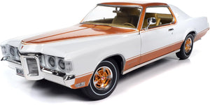 AMM1316 -1969 PONTIAC GRAND PRIX MODEL J ROYAL BOBCAT GOLD AND WHITE