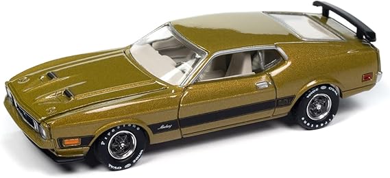 AWSP173A- 1973 FORD MUSTANG MACH 1 GREEN GOLD