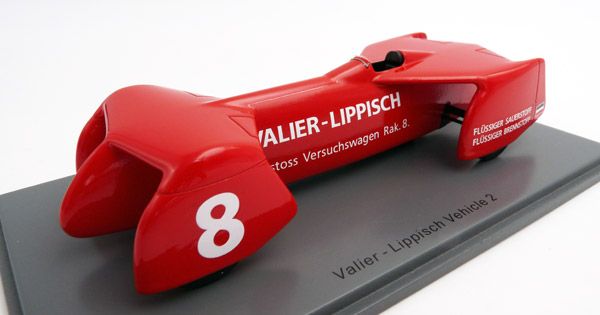 B1065 - VALIER-LIPPISCH VEHICLE 2 1928 ROCKET CAR STREAMLINED DREAMS