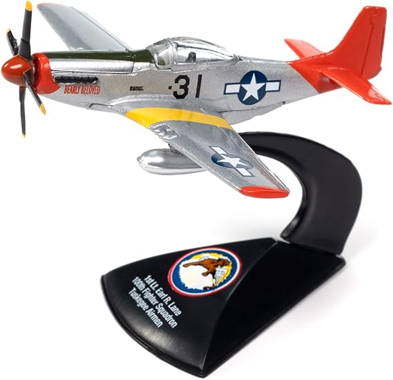 JLML010B5 - WWII NORTH AMERICAN AVIATION P-51 MUSTANG 'SOARING TO NEW HEIGHTS TUSKEGEE AIRMAN' RED TAILS