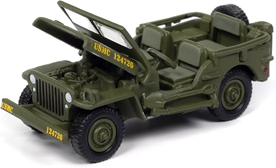 JLML010B6 - WWII WILLYS JEEP 'NATIVE WORDS NATIVE WARRIORS' OLIVE DRAB USMC