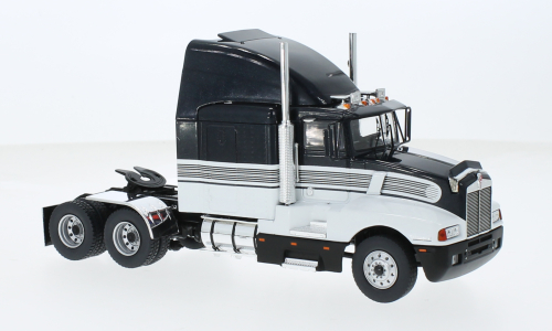 TR183 - KENWORTH T600 A BLACK AND WHITE 1986