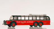 PCL12304 - MERCEDES BENZ O 10000 BUS BLACK OVER RED