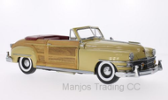 SUN6140 -1948 CHRYSLER TOWN AND COUNTRY CONVERTIBLE YELLOW