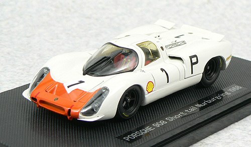 EBB43739 - PORSCHE 908 SHORTTAIL NURBURGRING 1968 #1 WHITE /ORANGE