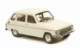 NOR510630 - RENAULT 6 PHASE II BERLINE WHITE INSIDE RED