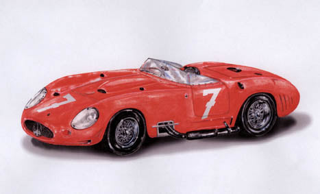 BAN7250 - MASERATI 450 S GO SVEZIA 1957