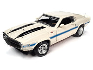 AMM1229 - 1970 SHELBY GT500 CLASS OF 70 WHITE WITH BLUE SIDE STRIPE
