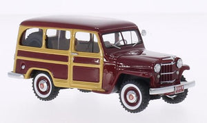 NEO44644 - WILLYS JEEP STATION WAGON WOODY RED 1954