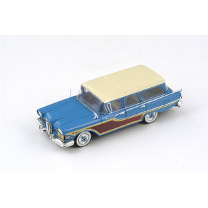 S2963 - EDSEL STATION WAGON 4 DOORS 1958 TURQUOISE WITH CREAM TOP