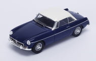 S4138 - MGB ROADSTER HARD TOP BLUE WITH WHITE TOP