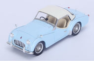 S4946 - TRIUMPH TR3 HARD TOP 1956 LIGHT BLUE WITH CREAM TOP