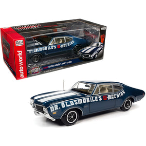AMM1235 - 1969 OLDS 442 DR OLDS BLUE/WHITE