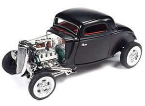 AW292 - 1934 FORD 3-WINDOW COUPE HOT ROD BLACK