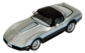 CLC251 - CHEVROLET CORVETTE C3 1980 SILVER OVER BLACK