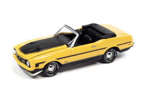 JLCG024A3 - 1972 FORD MUSTANG CONVERTIBLE YELLOW, BLACK STRIPES