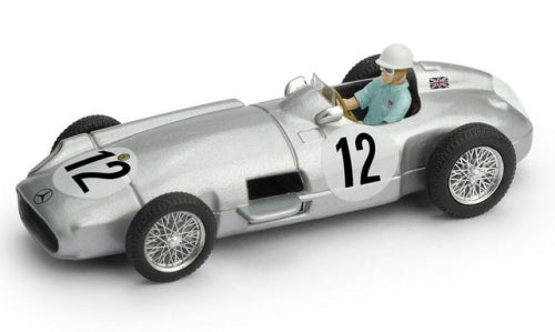 R072- CH -MERCEDES W196 #12 F1 GP GREAT BRITAIN MOSS COLLECTION WITH FIGURE