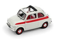 R603 - FIAT 500 SPORT OPEN TOP 1959 WHITE REDSTRIPE
