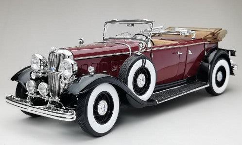 SUN6167 - 1932 FORD LINCOLN KB TOP DOWN MAROON