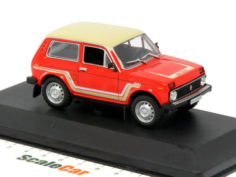 WB075 - 1981 LADA NIVA CALIFORNIA RED WITH BEIGE ROOF