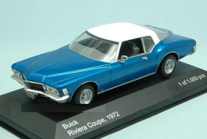 WB199 - 1972 BUICK REVIERA COUPE BLUE WITH WHITE TOP